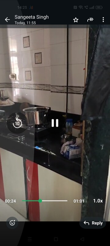 Kitchen in Studio Apartment at Poonam Sagar Complex, Mira Road – for Sale
