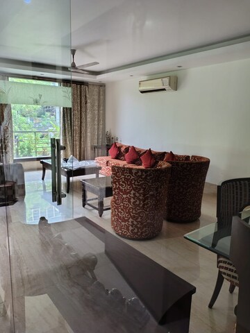 Living Room in 4 BHK Builder Floor at Green Park – for Sale