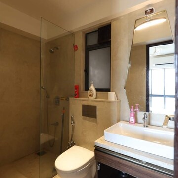 Bathroom in 3 BHK Apartment at Omkar Alta Monte, Laxman Nagar – for Rent