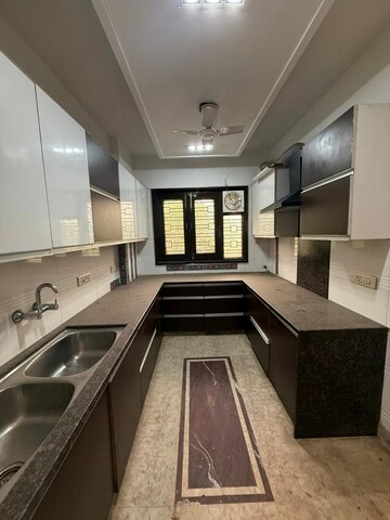 Kitchen in 3 BHK Builder Floor at Paschim Vihar – for Rent