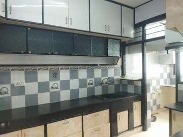 Kitchen in 3 BHK Apartment at Ramky Utsav Apartments, Sanjay Nagar – for Rent