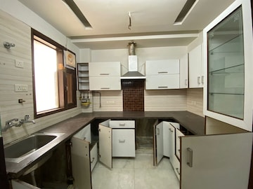 Kitchen in 3 BHK Builder Floor at Paschim Vihar – for Rent