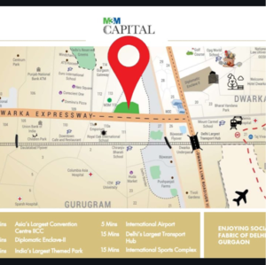 2 BHK Apartment – Map Location View at M3M Capital, Sector 113 - for Sale