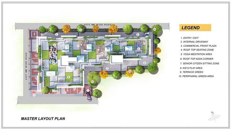 Master Plan, matigara 3 Bedroom 1092 Sq.Ft. Apartment In Matigara Siliguri 8884306