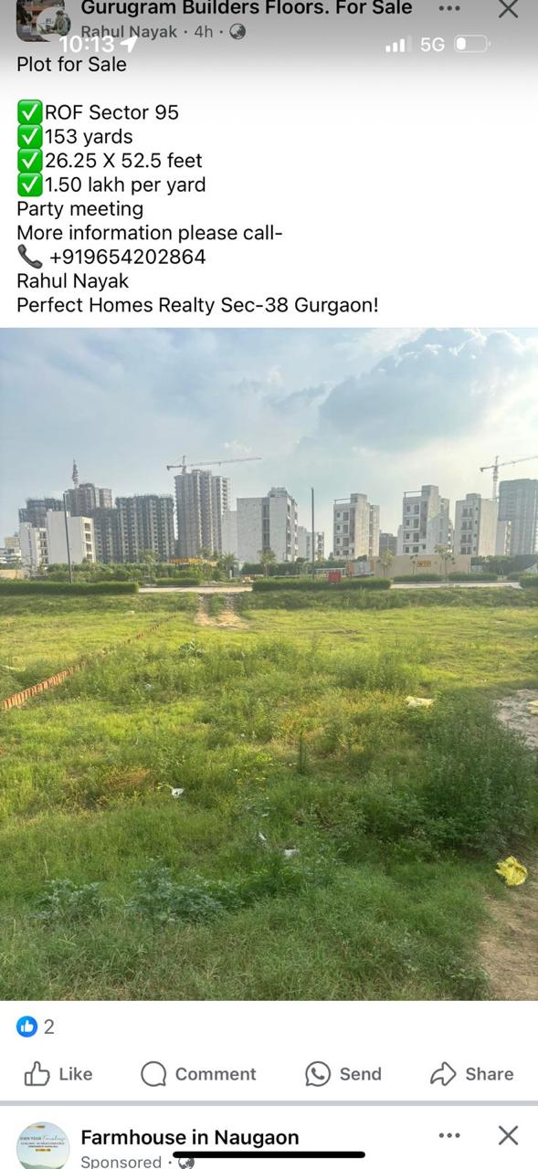 Plot For Sale in DLF Phase I