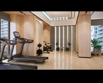 Gym in 2 BHK Apartment at Lodha Vista, Lower Parel – for Rent