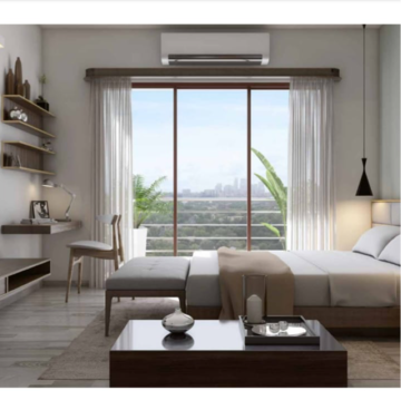 Bedroom in 3 BHK Apartment at Godrej Meridien, Mohammad Heri Village – for Sale