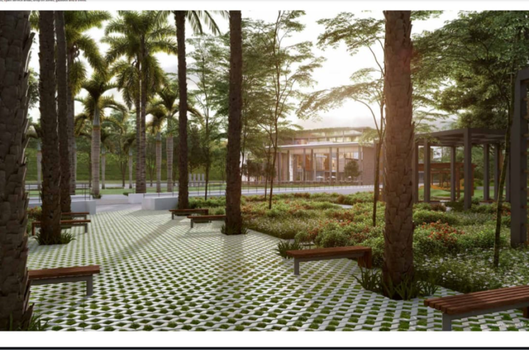 Garden, godrej-meridien 3 Bedroom 1855 Sq.Ft. Apartment In Mohammad Heri Village Gurgaon 8884825