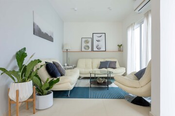 Living Room in 2 BHK Apartment at Aratt Cityscape, Budigere Road – for Sale