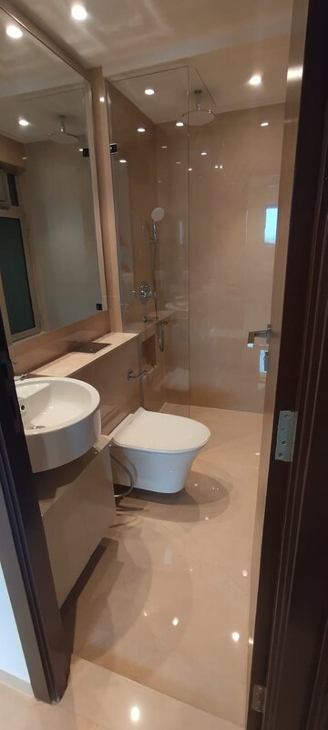 Bathroom in 1 BHK Apartment at Hiranandani Highland, Powai – for Rent
