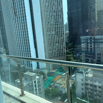 Balcony in 3 BHK Apartment at Orbit Eternia, Century Mills – for Rent
