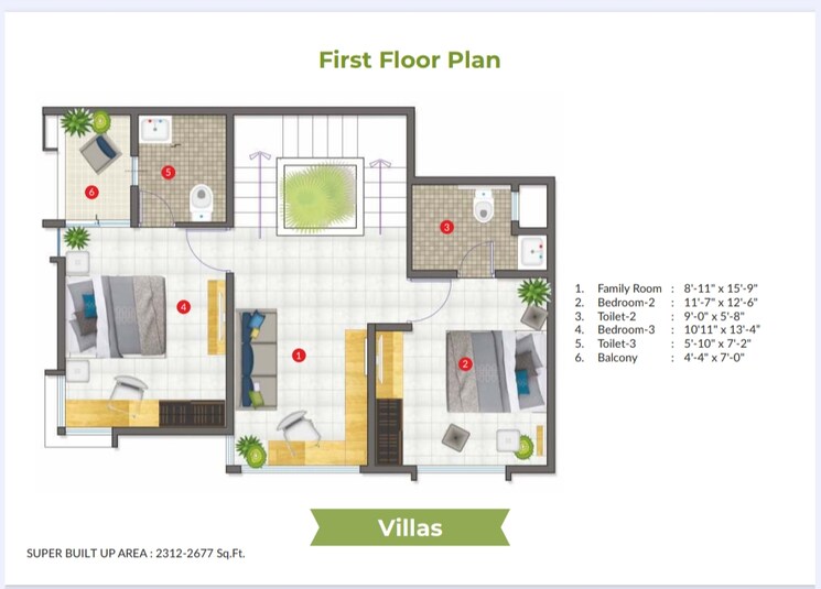Floor Plan, aratt-cityscape 4 Bedroom 2674 Sq.Ft. Villa In Budigere Road Bangalore 8885562