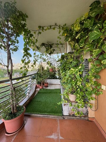 Balcony in 3 BHK Apartment at Nyati Wind Chimes, Undri – for Rent