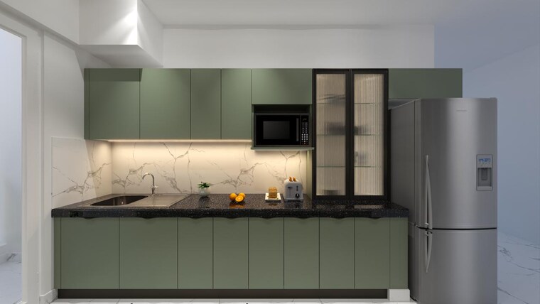 Kitchen, smart-world-gems 3 Bedroom 1423 Sq.Ft. Apartment In Sector 89 Gurgaon 8886434