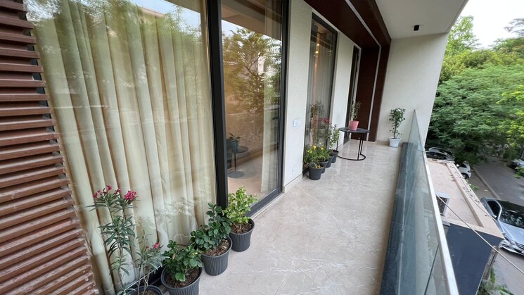 Balcony, defence colony 3 Bedroom 2100 Sq.Ft. Apartment In Defence Colony Delhi 8886465