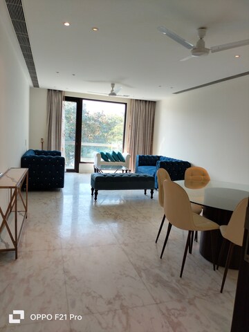 Living Room in 4 BHK Apartment at Boutique Residential Apartments E-3 6, Vasant Vihar – for Rent