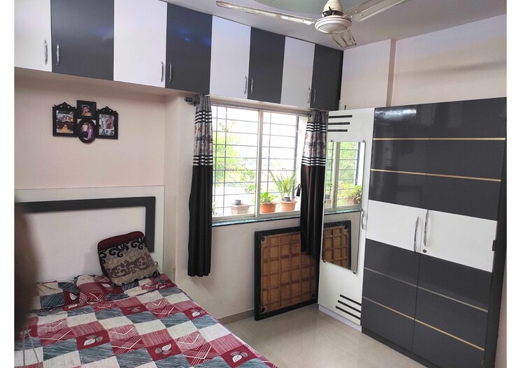 Bedroom, basera-society 2 Bedroom 1000 Sq.Ft. Apartment In Kondhwa Pune 8886929