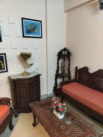 Living Room in 1 BHK Apartment at VVIP Nest, Raj Nagar Extension – for Rent