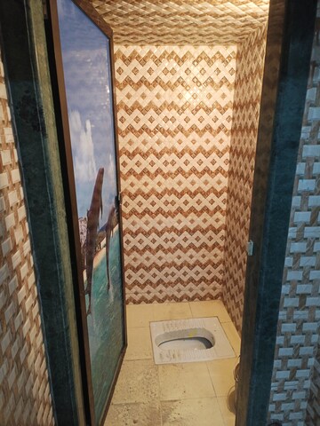 Bathroom in 1 BHK Apartment at Kalpak Tower CHS, Dombivli West – for Rent