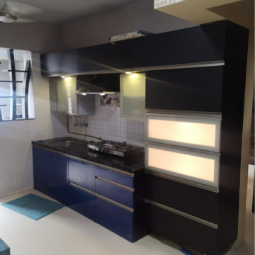 Kitchen in 3 BHK Apartment at Blueberry CHS, Kharadi – for Rent