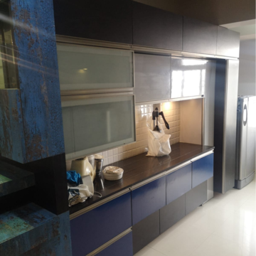 Kitchen in 3 BHK Apartment at Blueberry CHS, Kharadi – for Rent