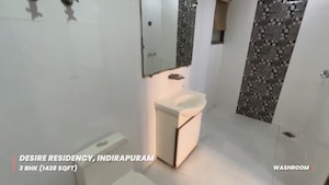 Bathroom in 3 BHK Apartment at Saya Desire Residency, Ahinsa Khand 2 – for Sale