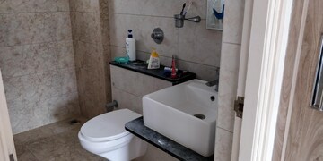 Bathroom in 2 BHK Apartment at Goyal Footprints, Thanisandra Main Road – for Rent