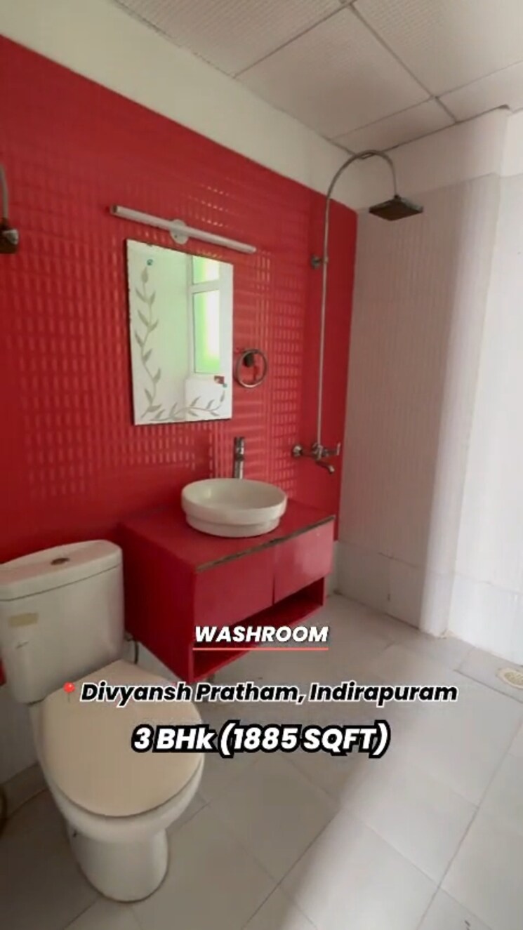 Bathroom, divyansh-pratham 3 Bedroom 1189 Sq.Ft. Apartment In Ahinsa Khand 2 Ghaziabad 8887966