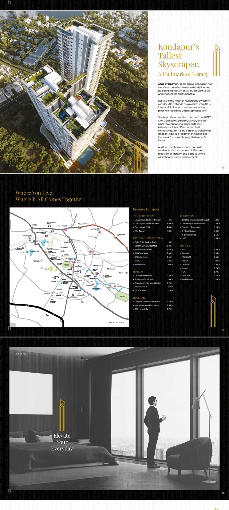 Exterior View, dsr-altitudes 3 Bedroom 2277 Sq.Ft. Apartment In Osman Nagar Hyderabad 8888037