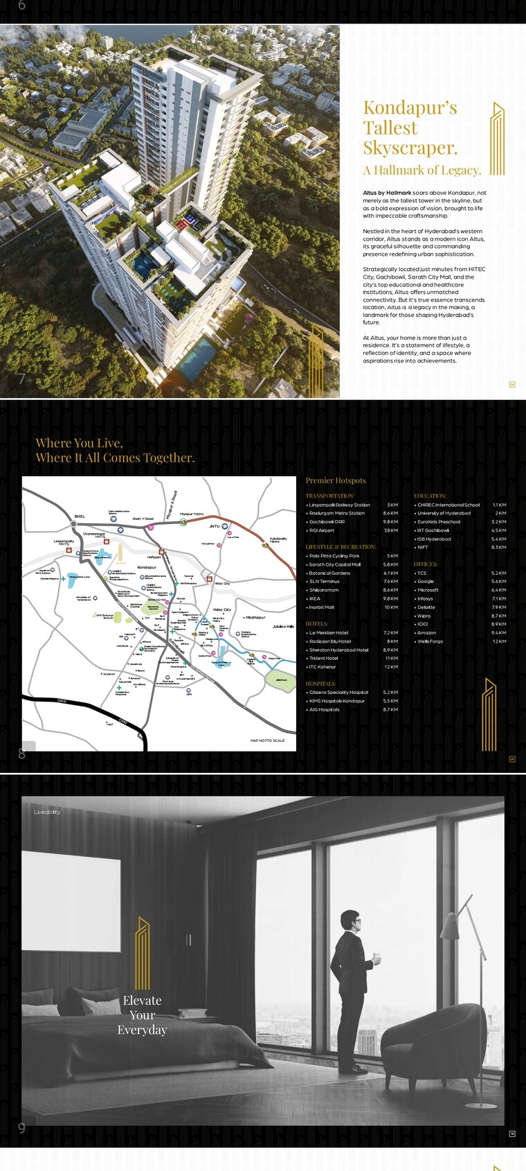Exterior View, dsr-altitudes 3 Bedroom 2277 Sq.Ft. Apartment In Osman Nagar Hyderabad 8888037