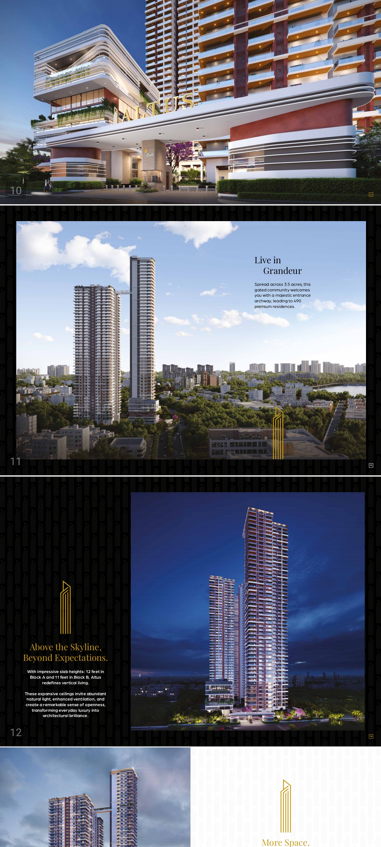 3 BHK + Pooja Room Apartment For Sale in DSR Altitudes