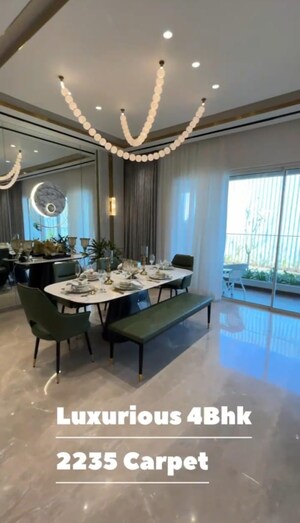 Living Room in 4 BHK Apartment at Thane West – for Sale