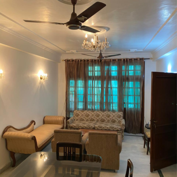 Living Room in 2 BHK Builder Floor at Malviya Nagar – for Rent