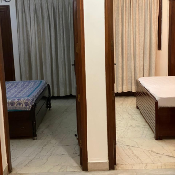 Bedroom in 2 BHK Builder Floor at Malviya Nagar – for Rent
