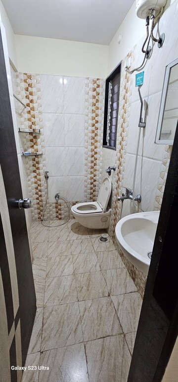 Bathroom in 1 BHK Apartment at Silicon Park, Malad West – for Rent