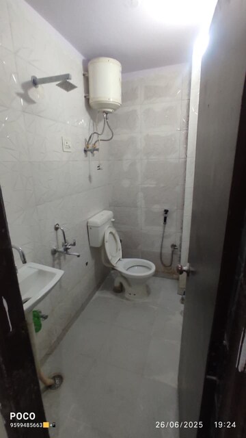 Bathroom in 1 BHK Builder Floor at Mehrauli – for Rent