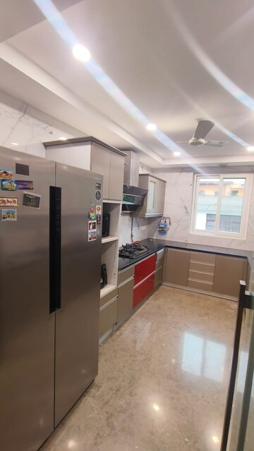 Kitchen in 4 BHK Builder Floor at Green Park Extension – for Rent