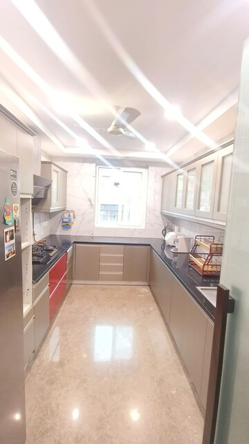 Kitchen in 4 BHK Builder Floor at Green Park Extension – for Rent