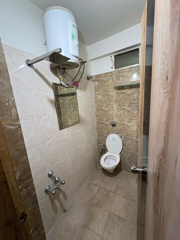 Bathroom in 3 BHK Apartment at Vishwanath Ishaan 3, Prahlad Nagar – for Rent