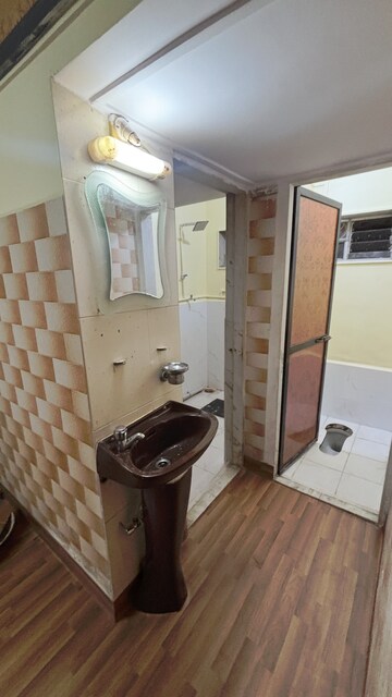 Bathroom in 2 BHK Apartment at Nirmal Jeevan CHS, Kopri – for Rent