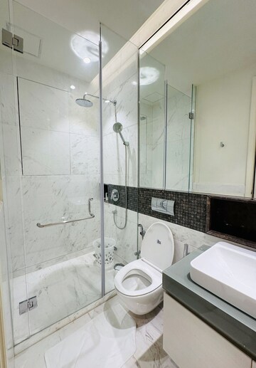 Bathroom in 2 BHK Apartment at Bhartiya Leela Residences, Thanisandra Main Road – for Sale