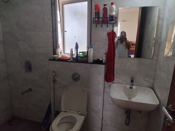 Bathroom in 3 BHK Apartment at VTP HiLife, Wakad – for Rent