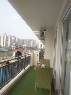 Balcony in 3 BHK Apartment at Green Valley Residencia, Ghazipur – for Sale
