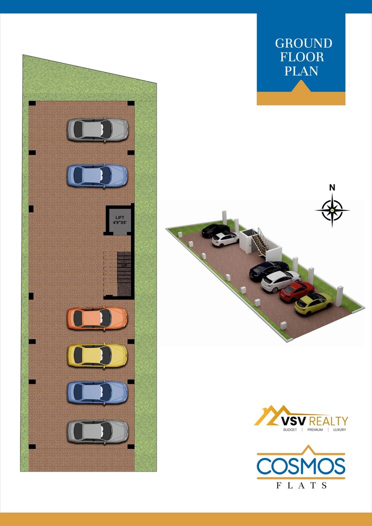 Floor Plan, vadapalani 2 Bedroom 910 Sq.Ft. Apartment In Vadapalani Chennai 8710115