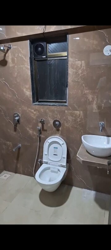 Bathroom in 2 BHK Apartment at Poonam Vaishno Heights, Malad East – for Rent