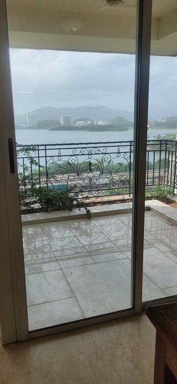 Balcony in 4 BHK Apartment at Hiranandani Garden Ambrossia, Powai – for Rent