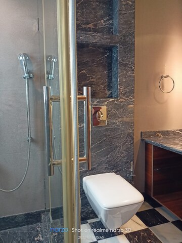 Bathroom in 3 BHK Apartment at Boutique Residential Apartments C-253, Defence Colony – for Rent