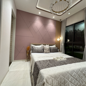 Bedroom in 2 BHK Apartment at Lodha Palava Crown, Hedutane – for Sale