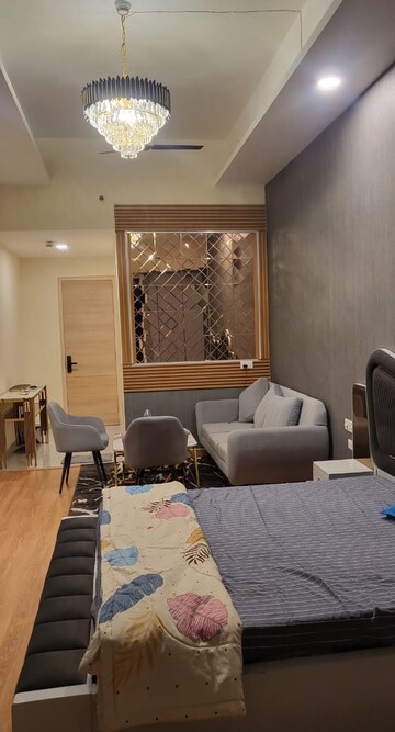 Living Room in Studio Apartment at Gaur City Mall, Sector 4 Greater Noida – for Rent