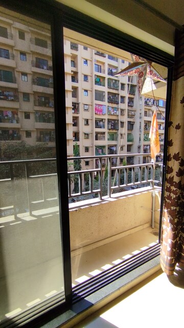 Balcony in 1 BHK Apartment at Raunak City Phase 3, Kalyan West – for Rent
